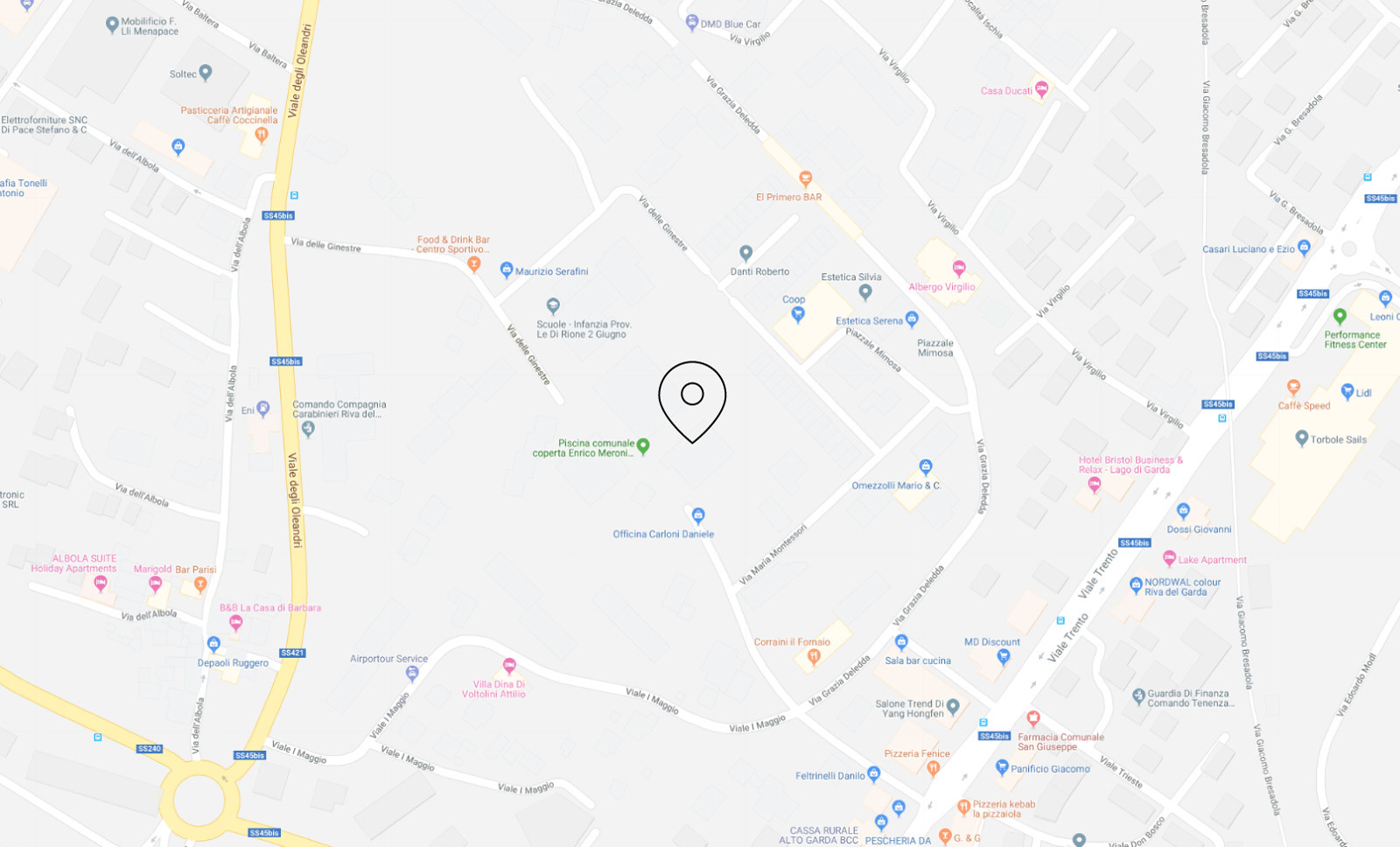 Judo Star Riva del Garda Palestra Mappa